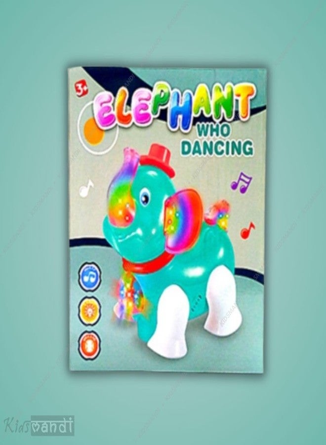 كيدز ماندي لعبة الفيل الراقص للأطفال من ماندي | لعبة حيوان موسيقية مضيئة بحركات وأصوات وألوان ممتعة | لعبة تعليمية تفاعلية للأطفال الصغار - Image 2